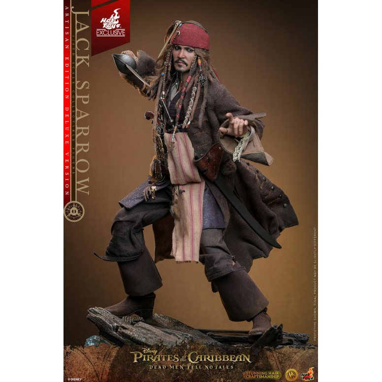 Hot Toys Piratas del Caribe - Jack Sparrow Artisan Edition Deluxe Version - Dead Men Tell No Tales
