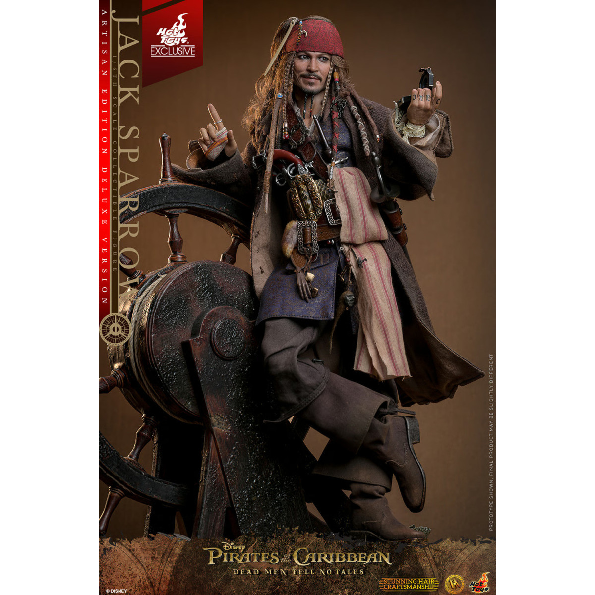Hot Toys Piratas del Caribe - Jack Sparrow Artisan Edition Deluxe Version - Dead Men Tell No Tales