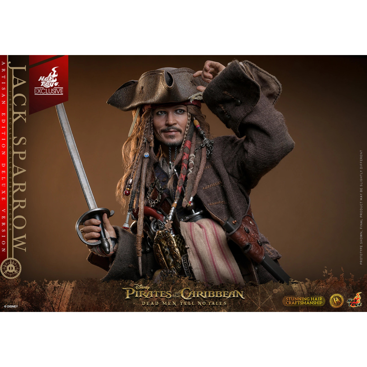 Hot Toys Piratas del Caribe - Jack Sparrow Artisan Edition Deluxe Version - Dead Men Tell No Tales
