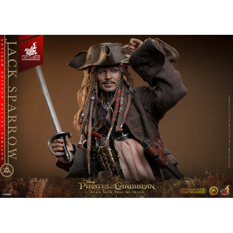 Hot Toys Piratas del Caribe - Jack Sparrow Artisan Edition Deluxe Version - Dead Men Tell No Tales