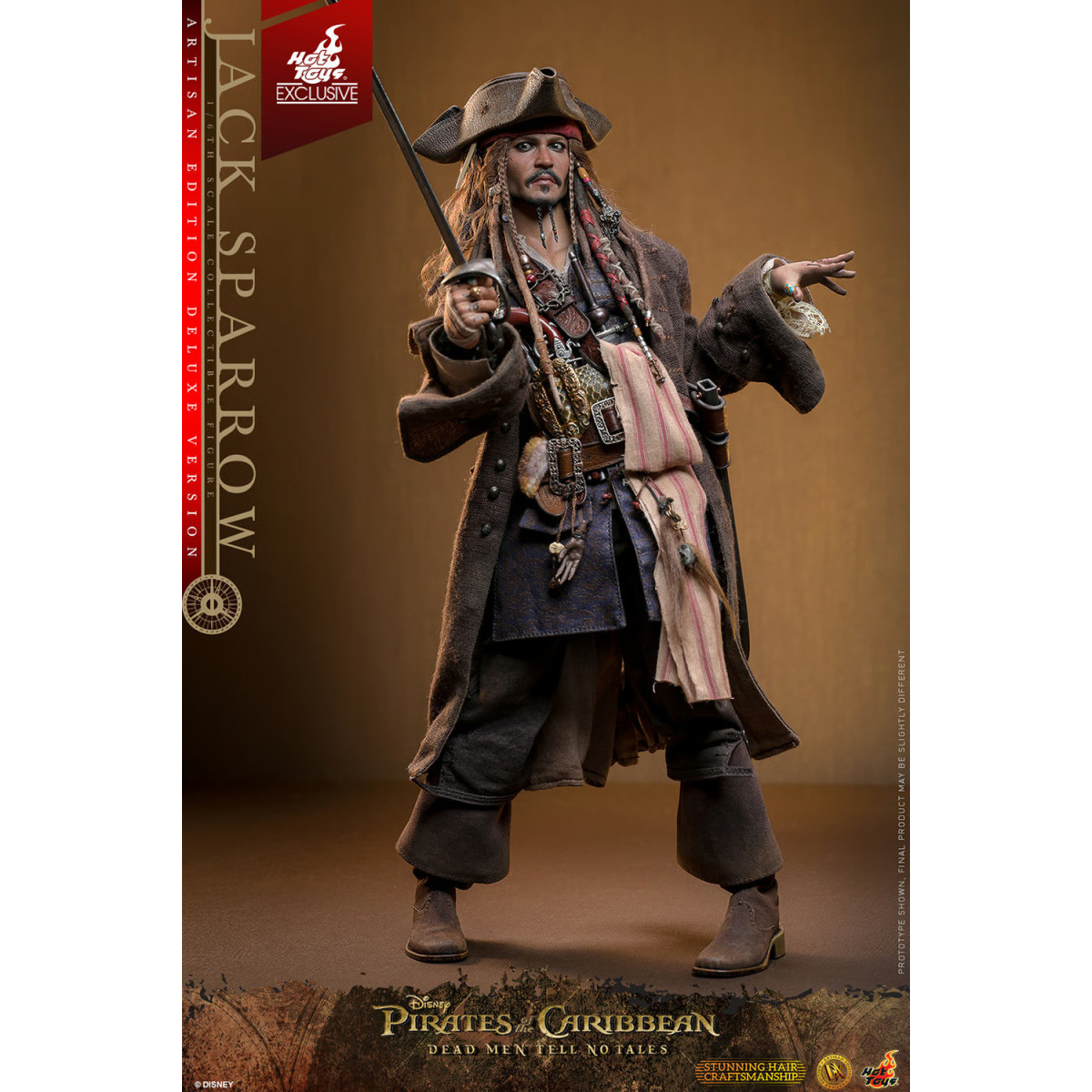 Hot Toys Piratas del Caribe - Jack Sparrow Artisan Edition Deluxe Version - Dead Men Tell No Tales