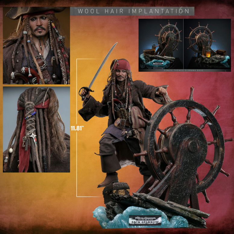Hot Toys Piratas del Caribe - Jack Sparrow Artisan Edition Deluxe Version - Dead Men Tell No Tales