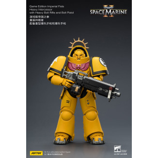 JoyToy - Space Marines II - Imperial Fists - Intercesor Pesado con Rifle de Cerrojo Pesado y Pistola de Cerrojo 1/18