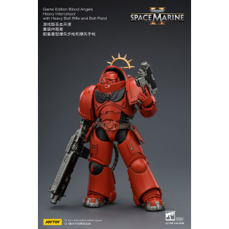 JoyToy - Space Marines II - Blood Angels - Intercesor Pesado con Rifle de Cerrojo Pesado y Pistola de Cerrojo 1/18