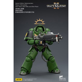JoyToy - Space Marines II - Salamanders - Intercesor Pesado con Rifle de Cerrojo Pesado y Pistola de Cerrojo 1/18