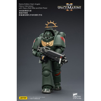 JoyToy - Space Marines II - Dark Angels - Intercesor Pesado con Rifle de Cerrojo Pesado y Pistola de Cerrojo 1/18