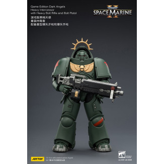 JoyToy - Space Marines II - Dark Angels - Intercesor Pesado con Rifle de Cerrojo Pesado y Pistola de Cerrojo 1/18