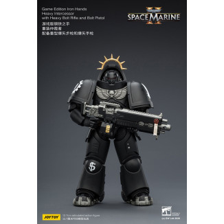 JoyToy - Space Marines II - Iron Hands - Intercesor Pesado con Rifle de Cerrojo Pesado y Pistola de Cerrojo 1/18