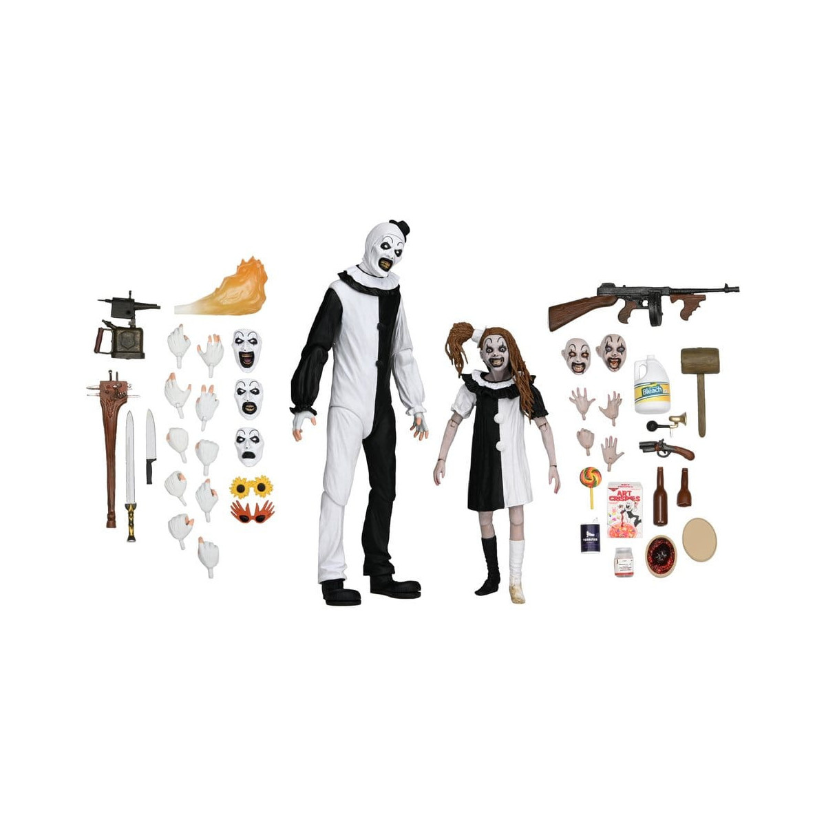 Neca Aterrador 2 - Ultimate Art the Clown & Little Pale Girl