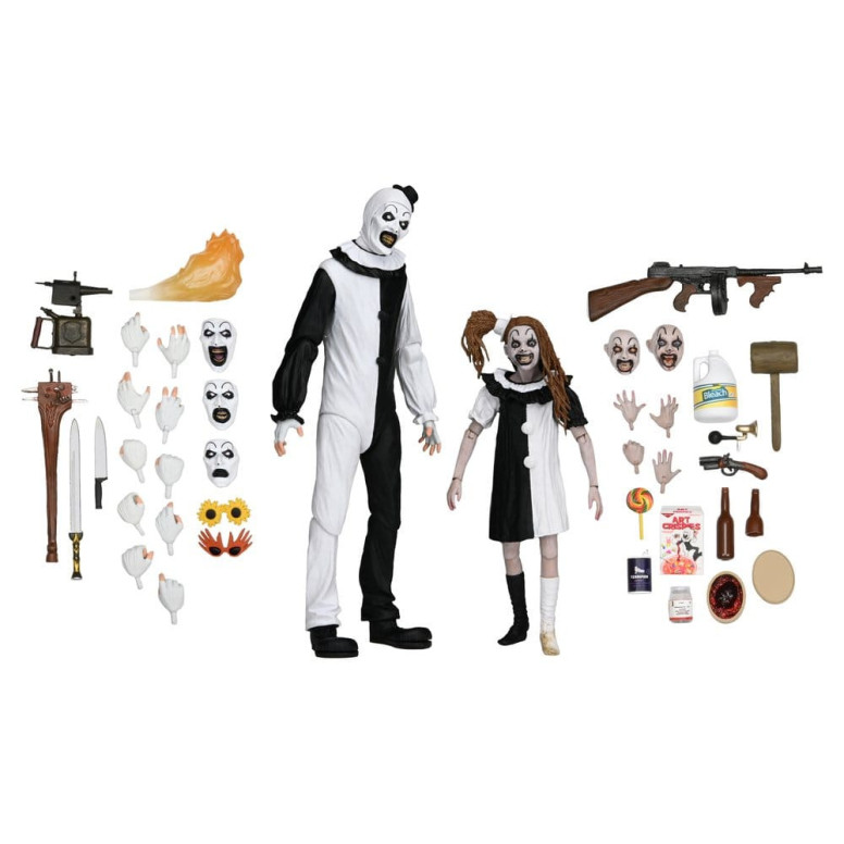 Neca Aterrador 2 - Ultimate Art the Clown & Little Pale Girl