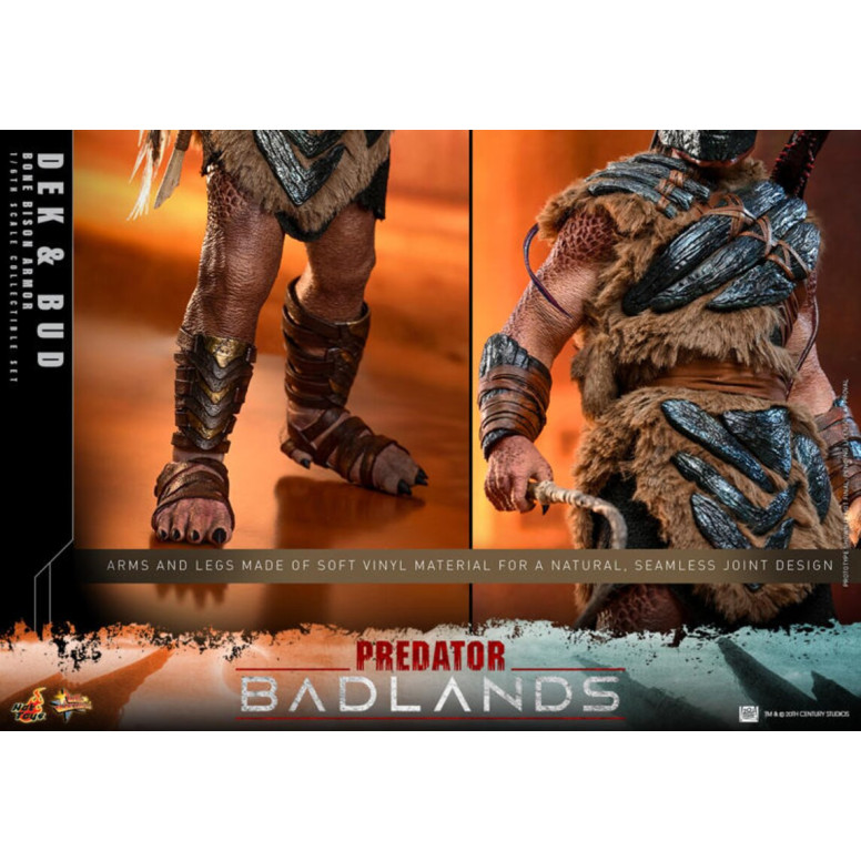 Hot Toys - Predator: Badlands - Dek (Armadura Bisonte de Hueso) y Bud MMS 1/6