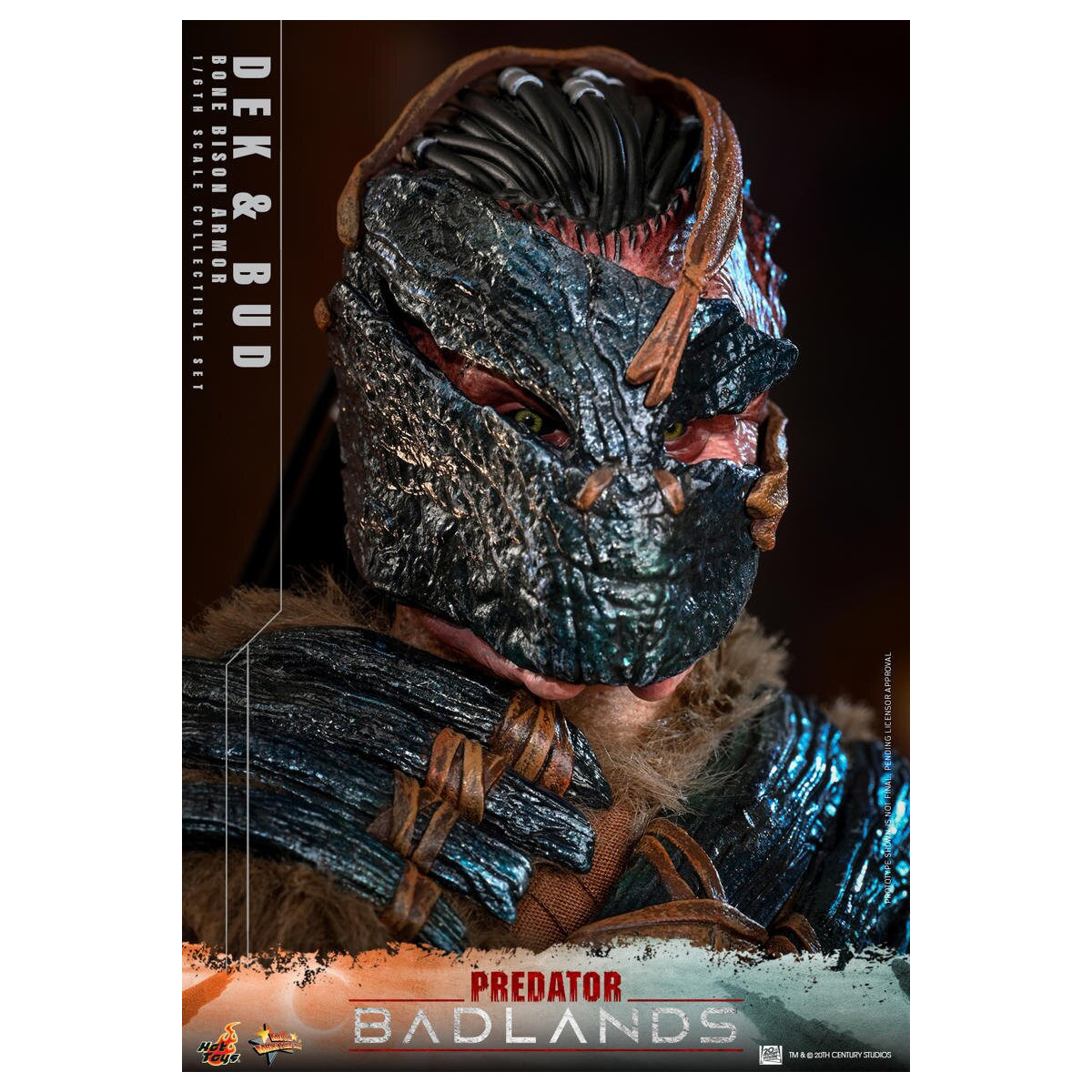 Hot Toys - Predator: Badlands - Dek (Armadura Bisonte de Hueso) y Bud MMS 1/6