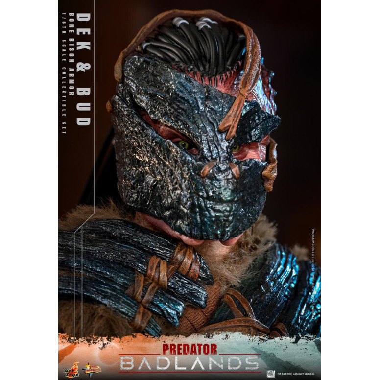 Hot Toys - Predator: Badlands - Dek (Armadura Bisonte de Hueso) y Bud MMS 1/6