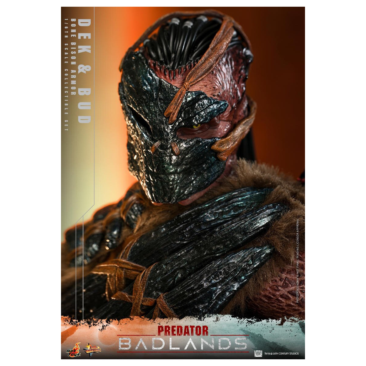 Hot Toys - Predator: Badlands - Dek (Armadura Bisonte de Hueso) y Bud MMS 1/6