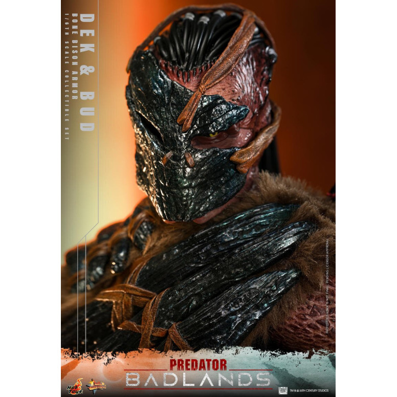 Hot Toys - Predator: Badlands - Dek (Armadura Bisonte de Hueso) y Bud MMS 1/6