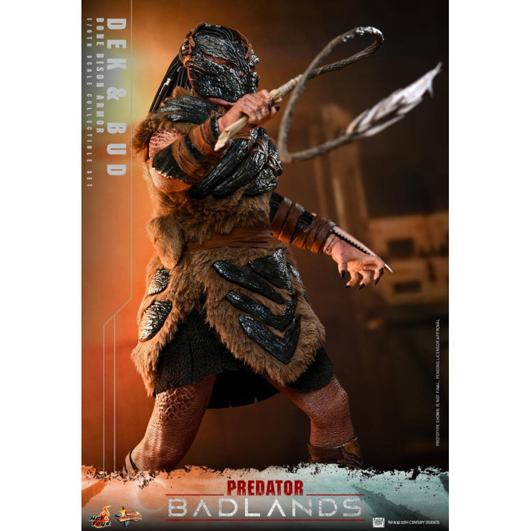 Hot Toys - Predator: Badlands - Dek (Armadura Bisonte de Hueso) y Bud MMS 1/6