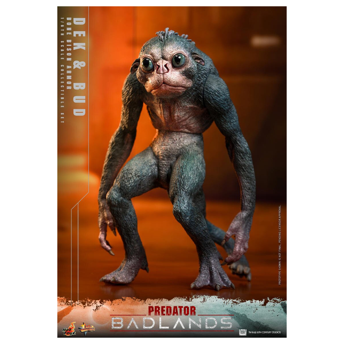 Hot Toys - Predator: Badlands - Dek (Armadura Bisonte de Hueso) y Bud MMS 1/6