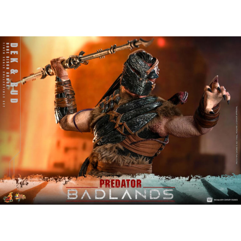 Hot Toys - Predator: Badlands - Dek (Armadura Bisonte de Hueso) y Bud MMS 1/6