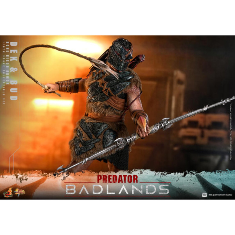 Hot Toys - Predator: Badlands - Dek (Armadura Bisonte de Hueso) y Bud MMS 1/6