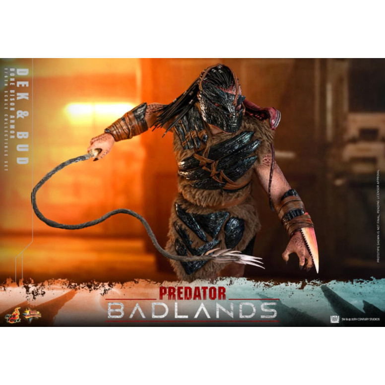 Hot Toys - Predator: Badlands - Dek (Armadura Bisonte de Hueso) y Bud MMS 1/6