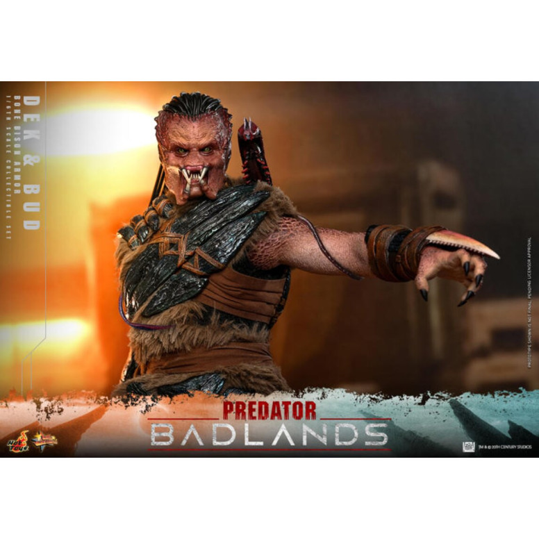 Hot Toys - Predator: Badlands - Dek (Armadura Bisonte de Hueso) y Bud MMS 1/6