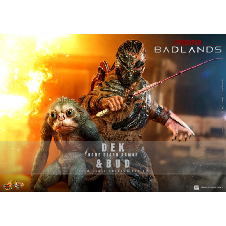 Hot Toys - Predator: Badlands - Dek (Armadura Bisonte de Hueso) y Bud MMS 1/6