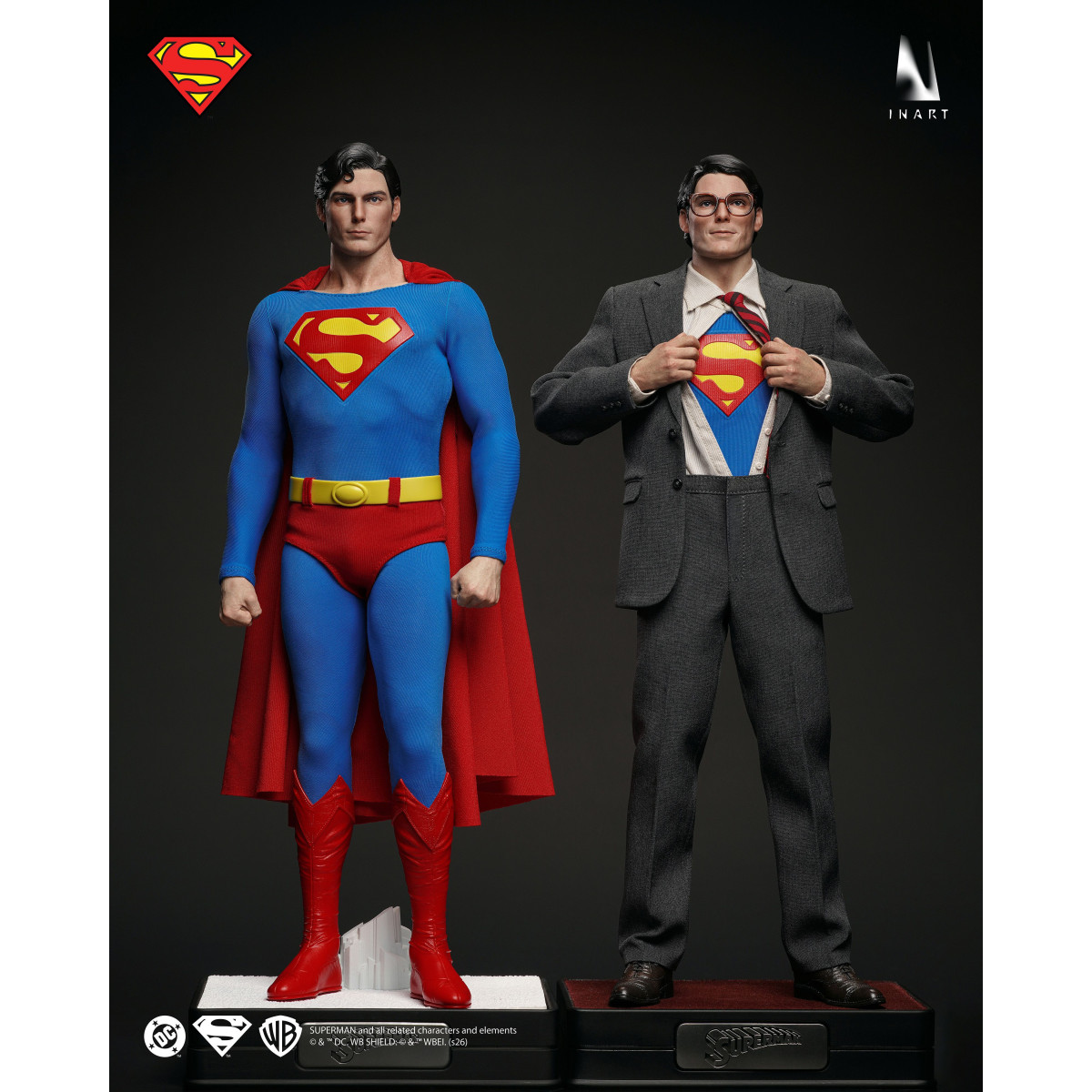 INART - Superman & Clark Kent 1978 1/6 Escala Figurita Coleccionable