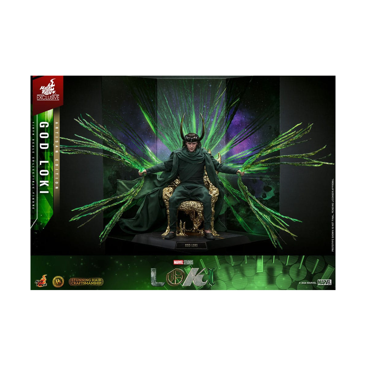 Hot toys - Dios Loki Edición Artesanal 1/6 - Hot Toys Exclusivo