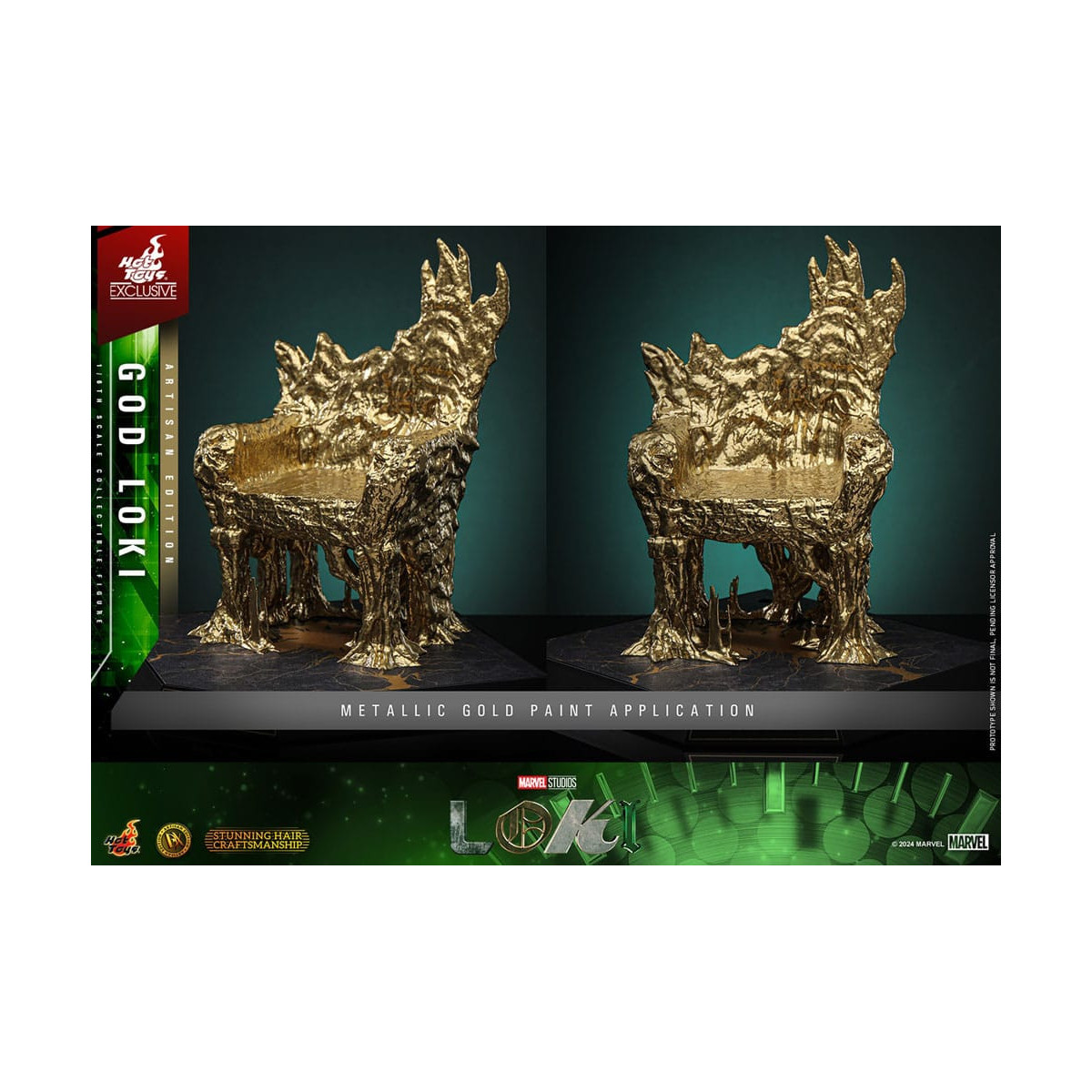 Hot toys - Dios Loki Edición Artesanal 1/6 - Hot Toys Exclusivo