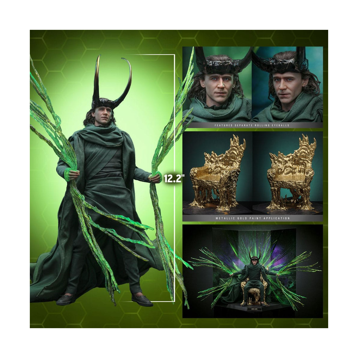 Hot toys - Dios Loki Edición Artesanal 1/6 - Hot Toys Exclusivo