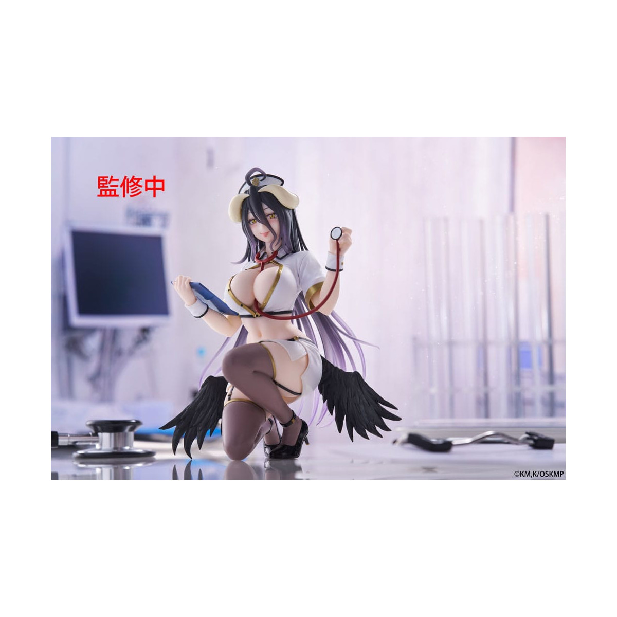 Taito - Sobremesa Lindo Figura Albedo Enfermera Versión Renovación - Overlord