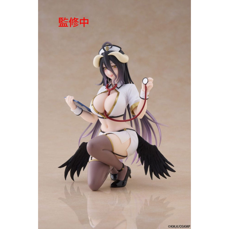 Taito - Sobremesa Lindo Figura Albedo Enfermera Versión Renovación - Overlord