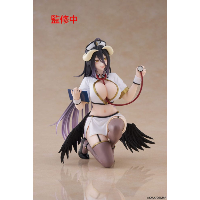 Taito - Sobremesa Lindo Figura Albedo Enfermera Versión Renovación - Overlord