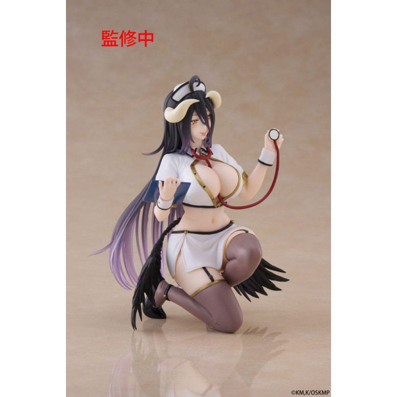 Taito - Sobremesa Lindo Figura Albedo Enfermera Versión Renovación - Overlord