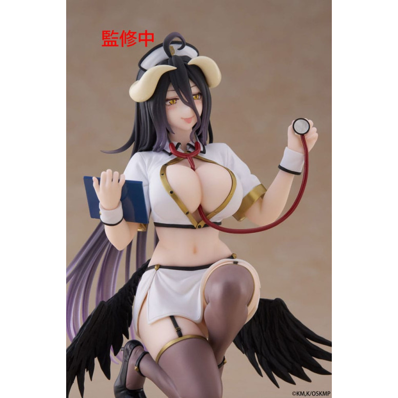 Taito - Sobremesa Lindo Figura Albedo Enfermera Versión Renovación - Overlord