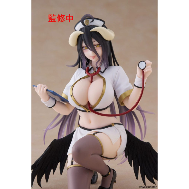Taito - Sobremesa Lindo Figura Albedo Enfermera Versión Renovación - Overlord