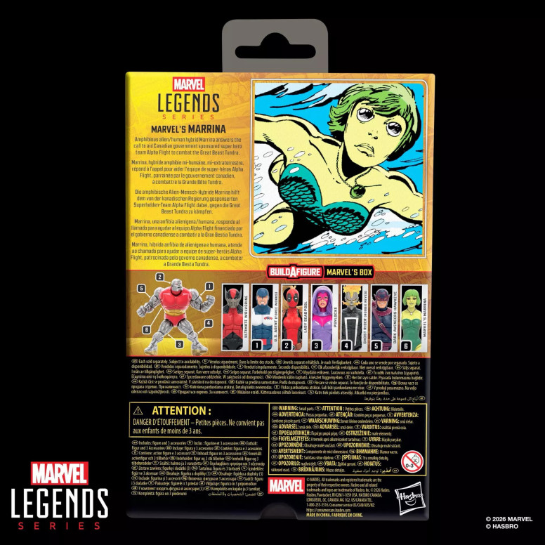 Marvel Legends - Marrina - Caja BAF
