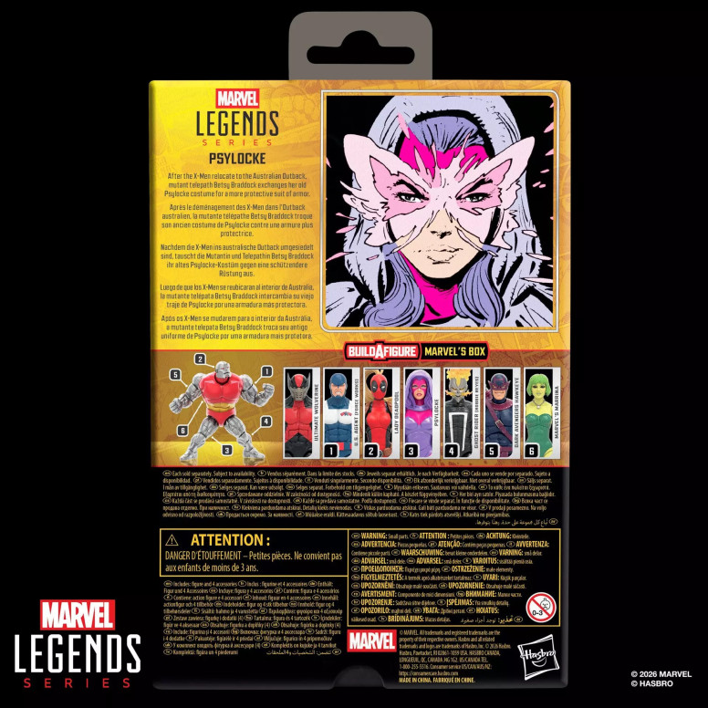Marvel Legends - Psylocke (Era Outback) - Caja BAF