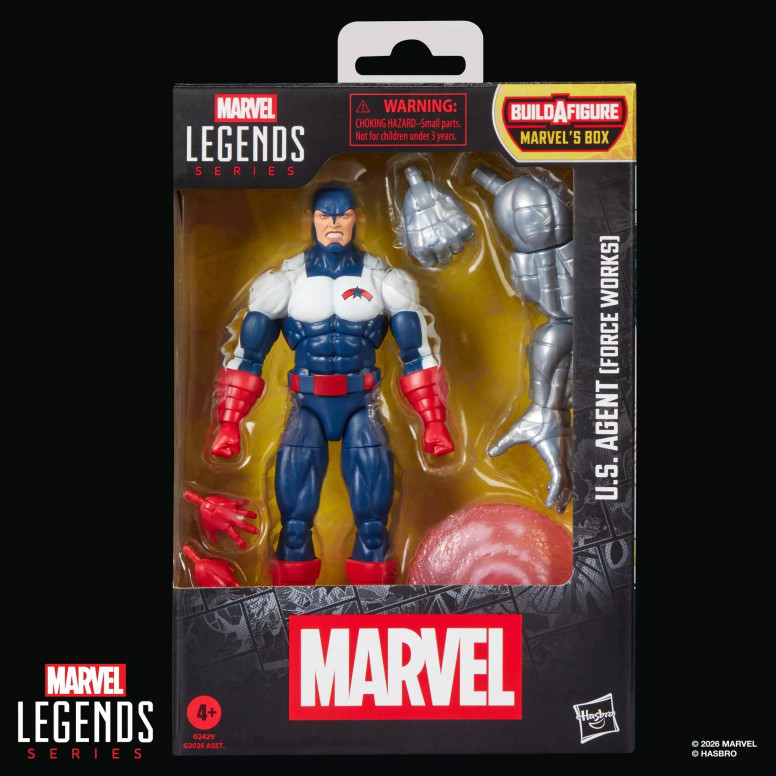 Marvel Legends - U.S. Agente (Trabajos de Fuerza) - Box BAF