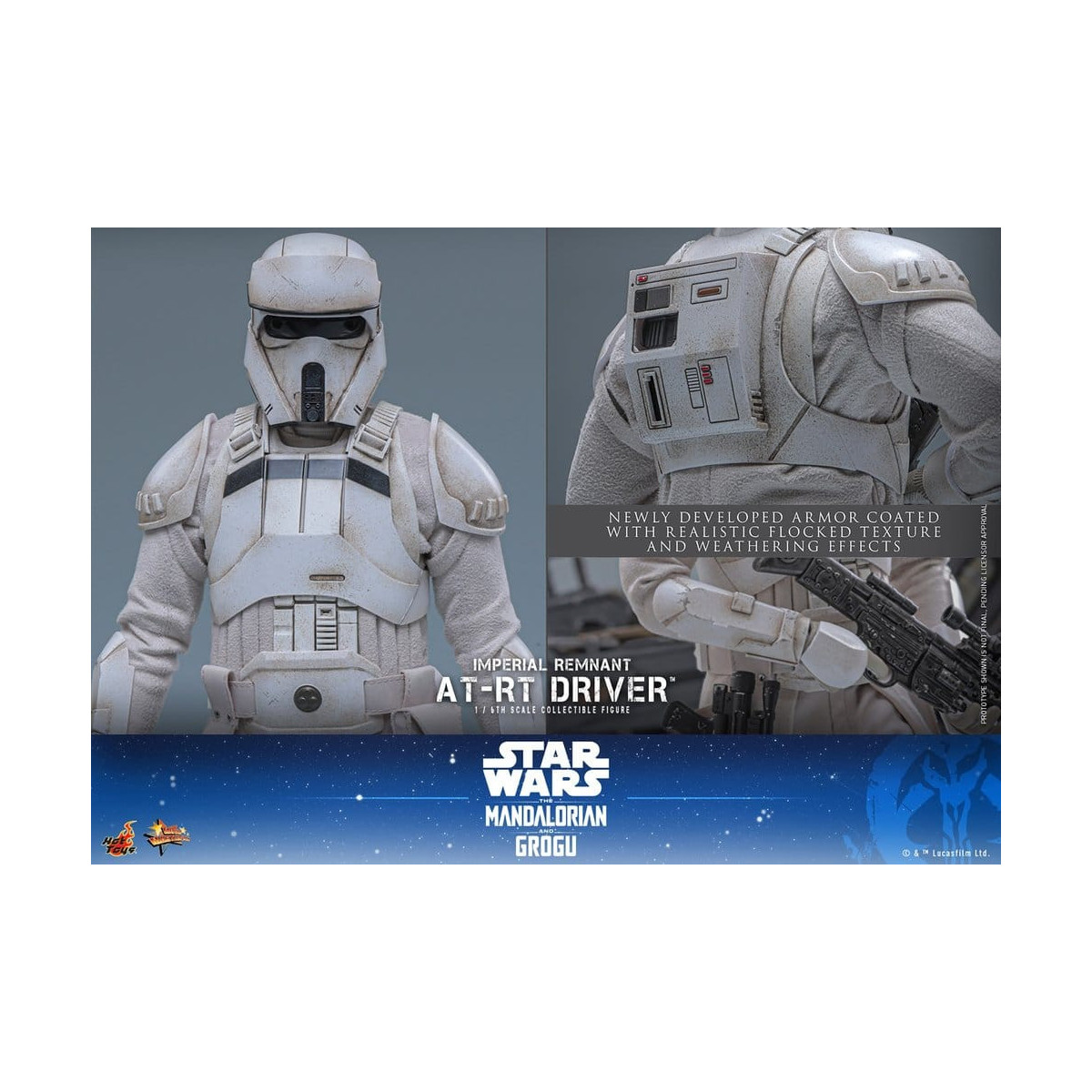 Hot Toys Star Wars - Conductor de AT-RT Remnant MMS 1/6 - Star Wars: The Mandalorian & Grogu