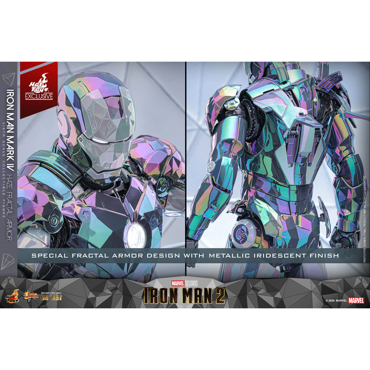 Hot Toys Iron Man 2 - Iron Man Mark IV (Haze Fractal Armor) Die Cast Hot Toys Exclusive MMS 1/6