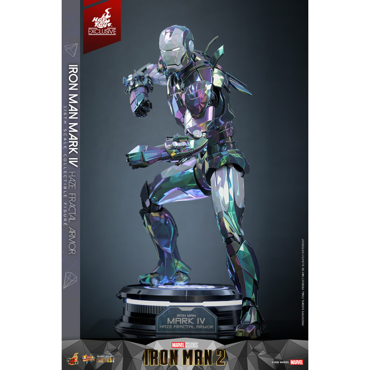 Hot Toys Iron Man 2 - Iron Man Mark IV (Haze Fractal Armor) Die Cast Hot Toys Exclusive MMS 1/6
