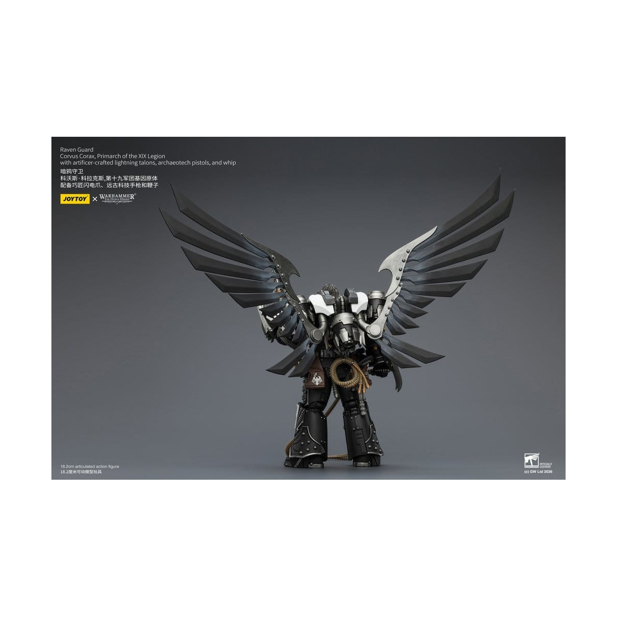 JoyToy Space Marines - Guardia del Cuervo - Corvus Corax, Primarca de la XIX Legión 1/18 - Warhammer 40k