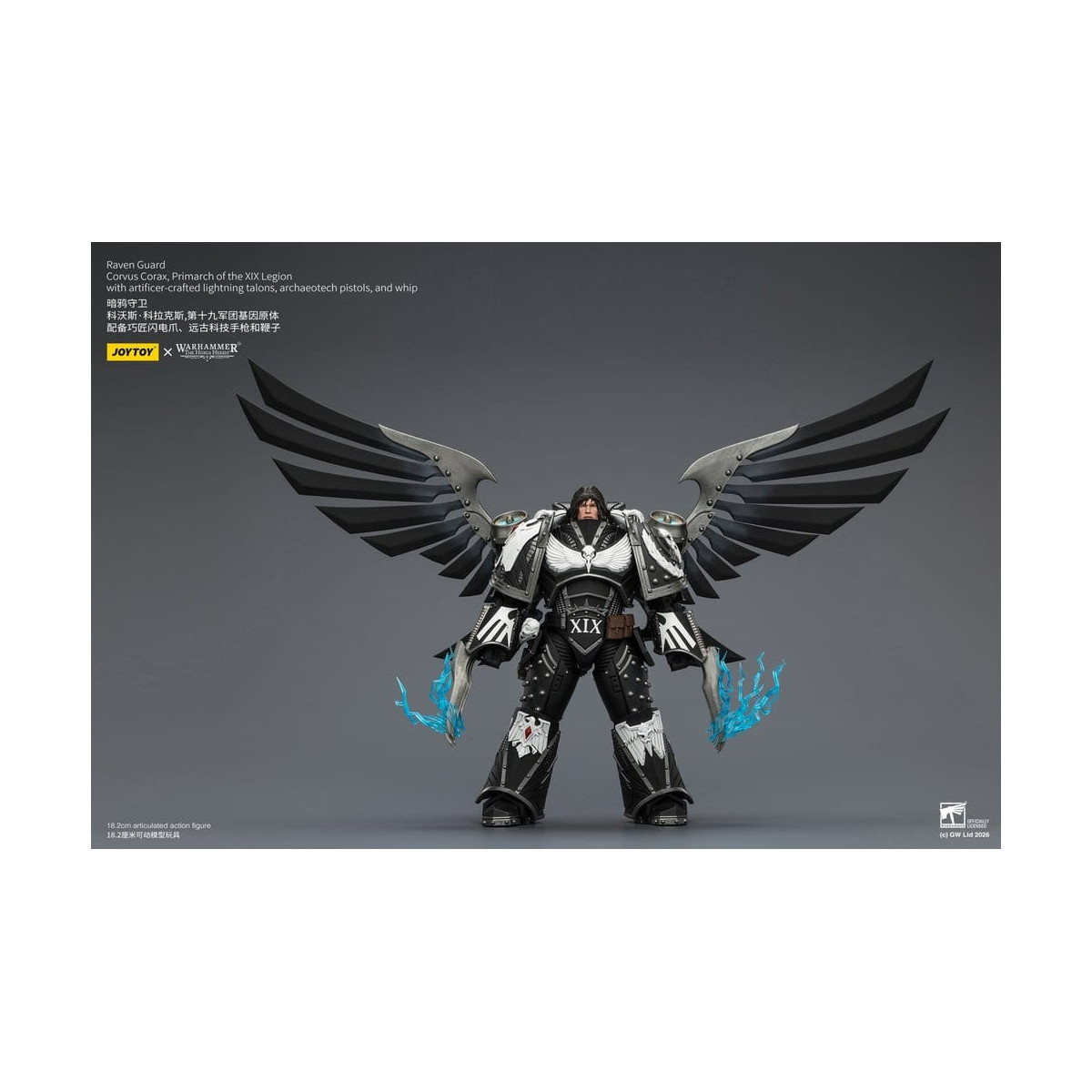 JoyToy Space Marines - Guardia del Cuervo - Corvus Corax, Primarca de la XIX Legión 1/18 - Warhammer 40k