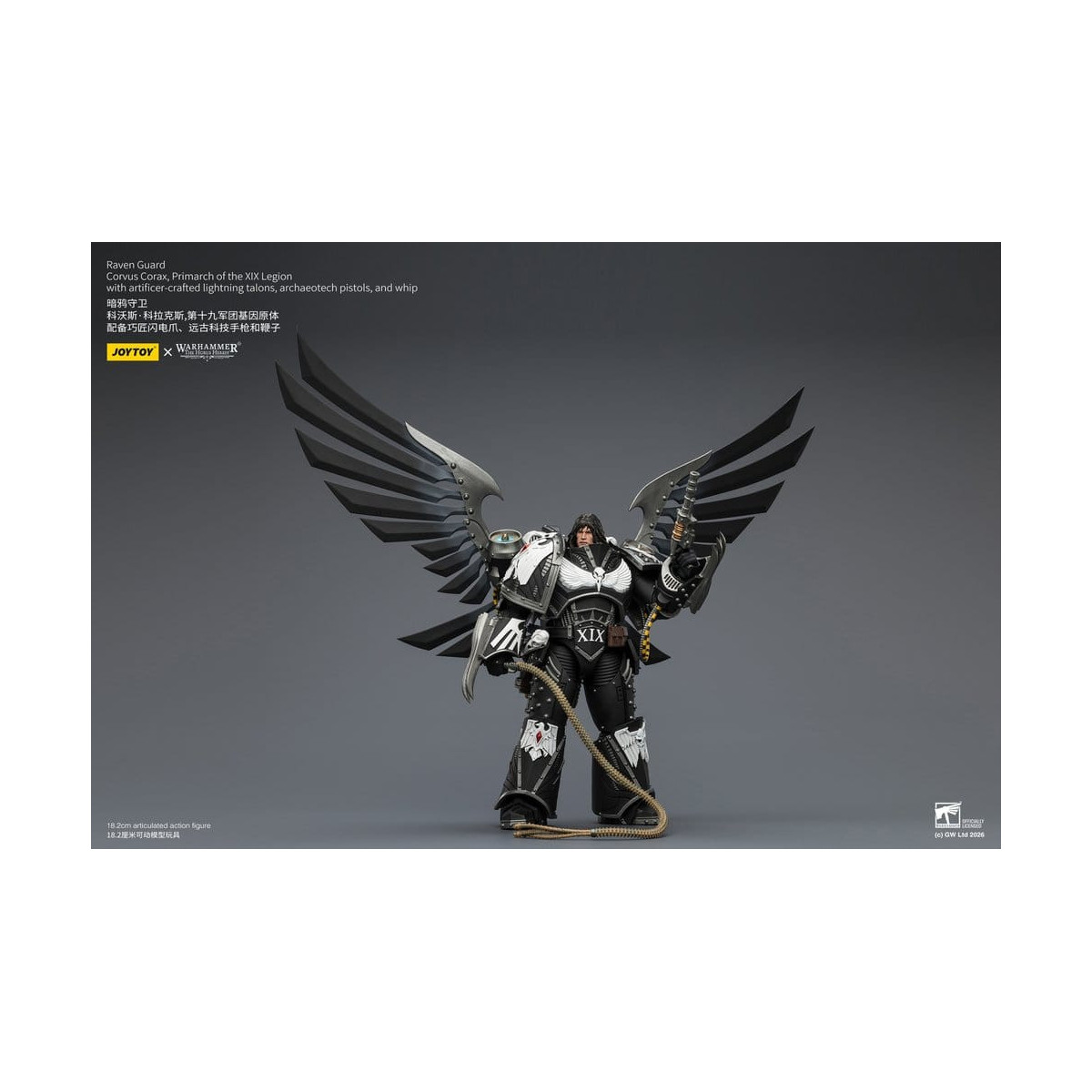 JoyToy Space Marines - Guardia del Cuervo - Corvus Corax, Primarca de la XIX Legión 1/18 - Warhammer 40k
