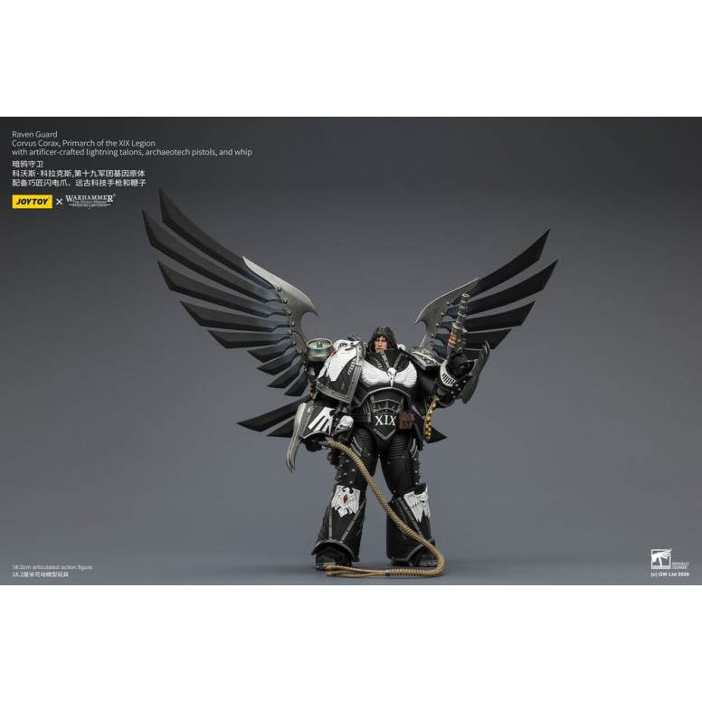 JoyToy Space Marines - Guardia del Cuervo - Corvus Corax, Primarca de la XIX Legión 1/18 - Warhammer 40k