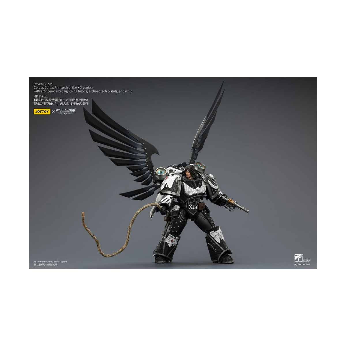 JoyToy Space Marines - Guardia del Cuervo - Corvus Corax, Primarca de la XIX Legión 1/18 - Warhammer 40k