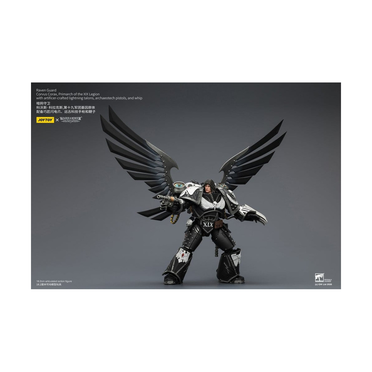 JoyToy Space Marines - Guardia del Cuervo - Corvus Corax, Primarca de la XIX Legión 1/18 - Warhammer 40k