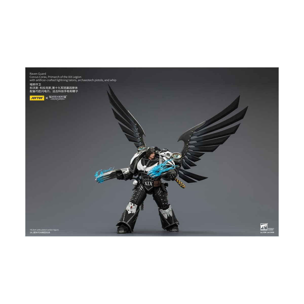 JoyToy Space Marines - Guardia del Cuervo - Corvus Corax, Primarca de la XIX Legión 1/18 - Warhammer 40k