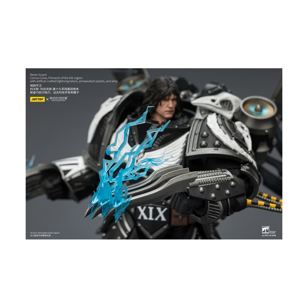 JoyToy Space Marines - Guardia del Cuervo - Corvus Corax, Primarca de la XIX Legión 1/18 - Warhammer 40k